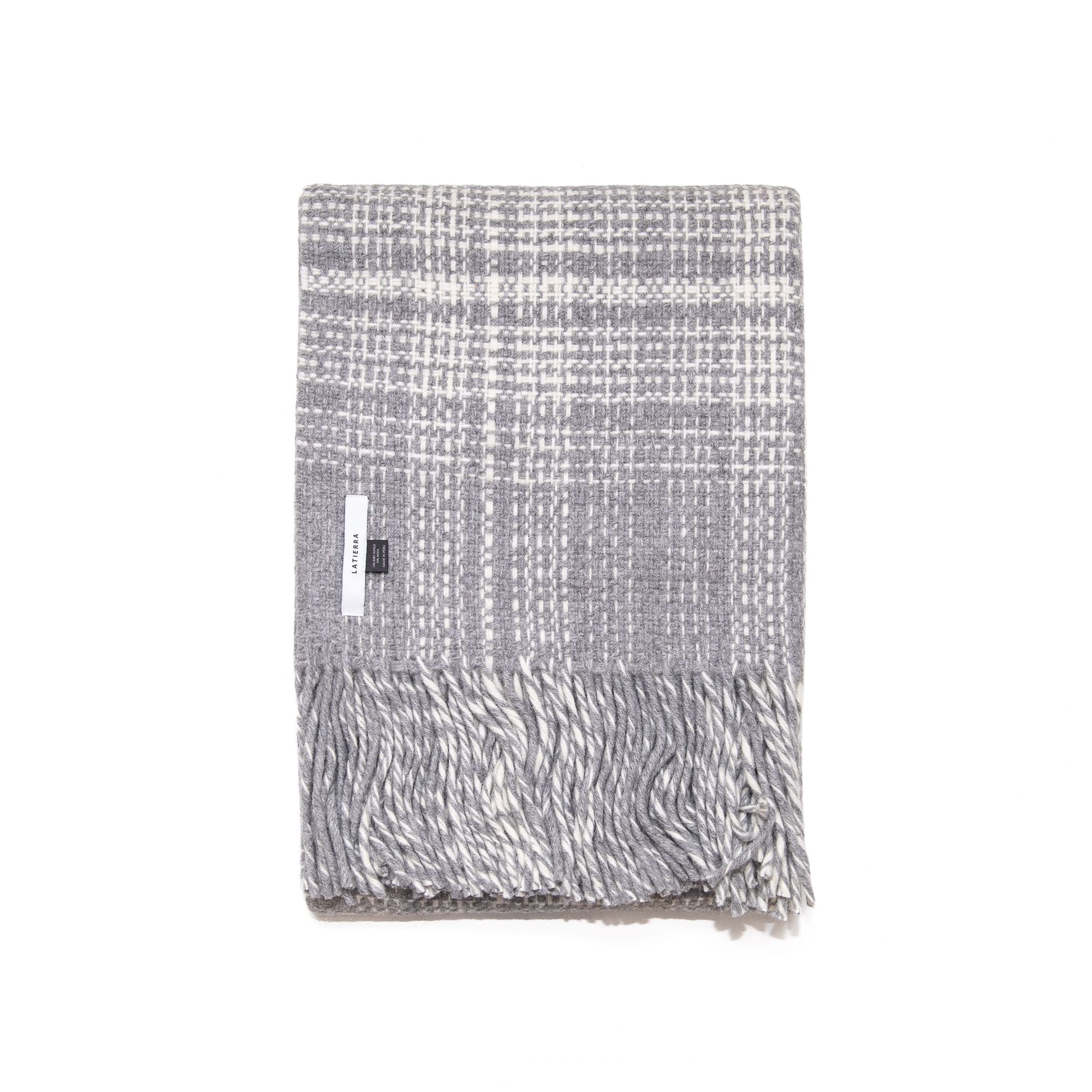 Ruta Throw in White and Beige, from La Tierra