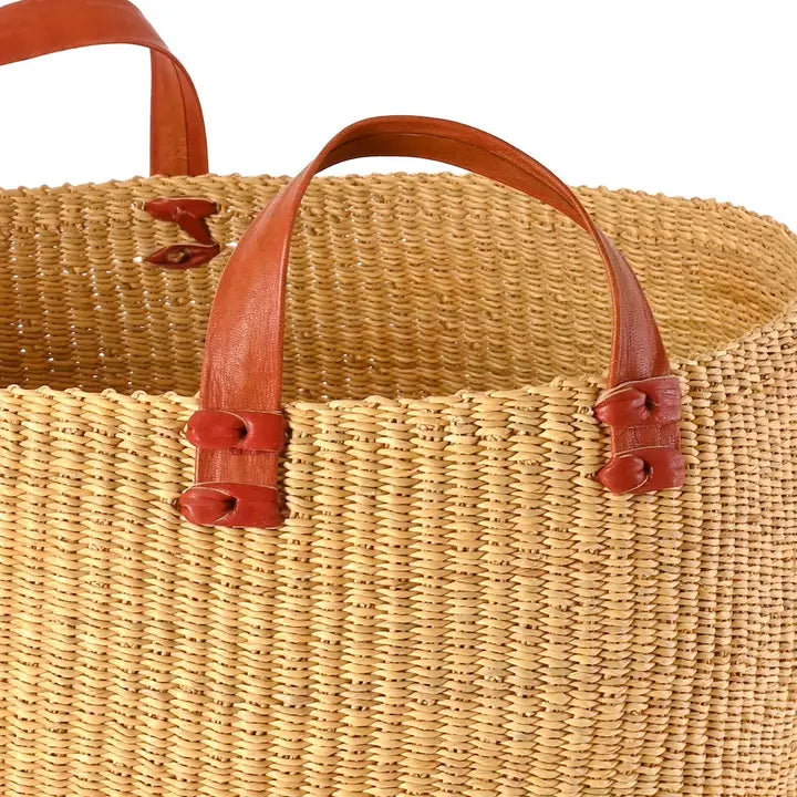 Large Nesting Storage Basker in Natural, from Swahili African Modern
