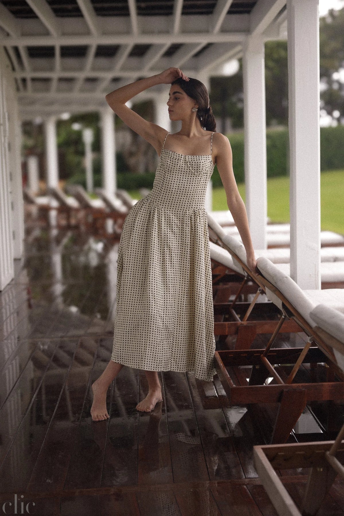 Lou Lou Dress in Brown Polka Dot, from Sister New York