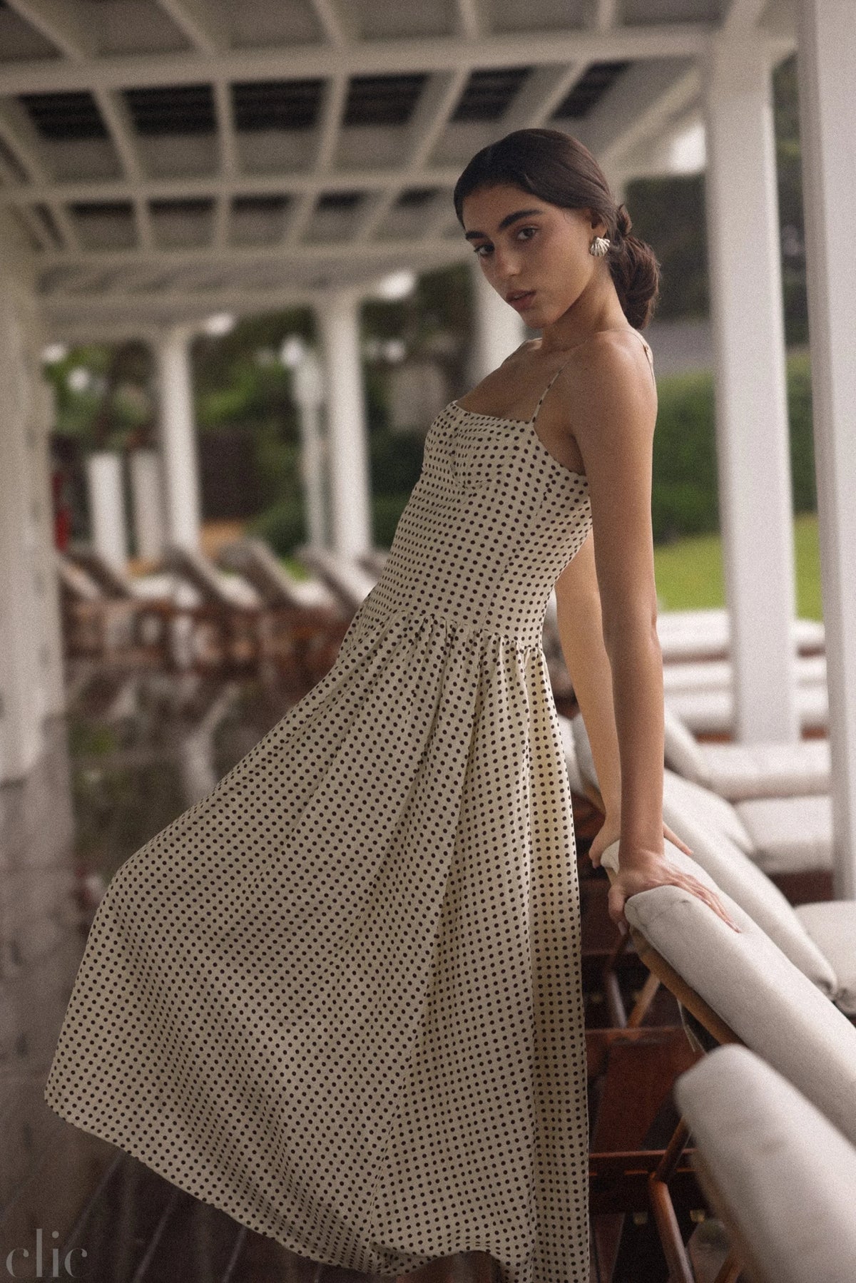 Lou Lou Dress in Brown Polka Dot, from Sister New York