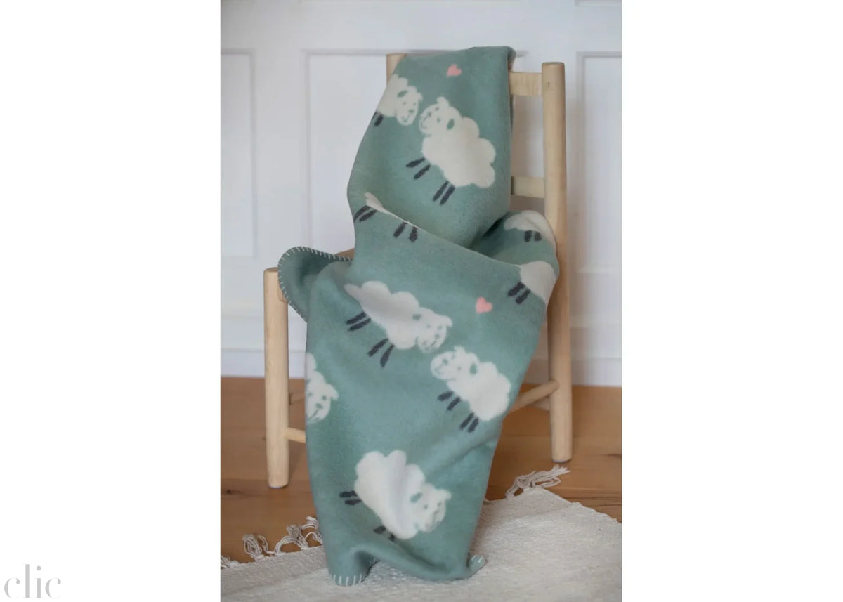 Mila Baby Blanket with Sheep, from David Fussenegger