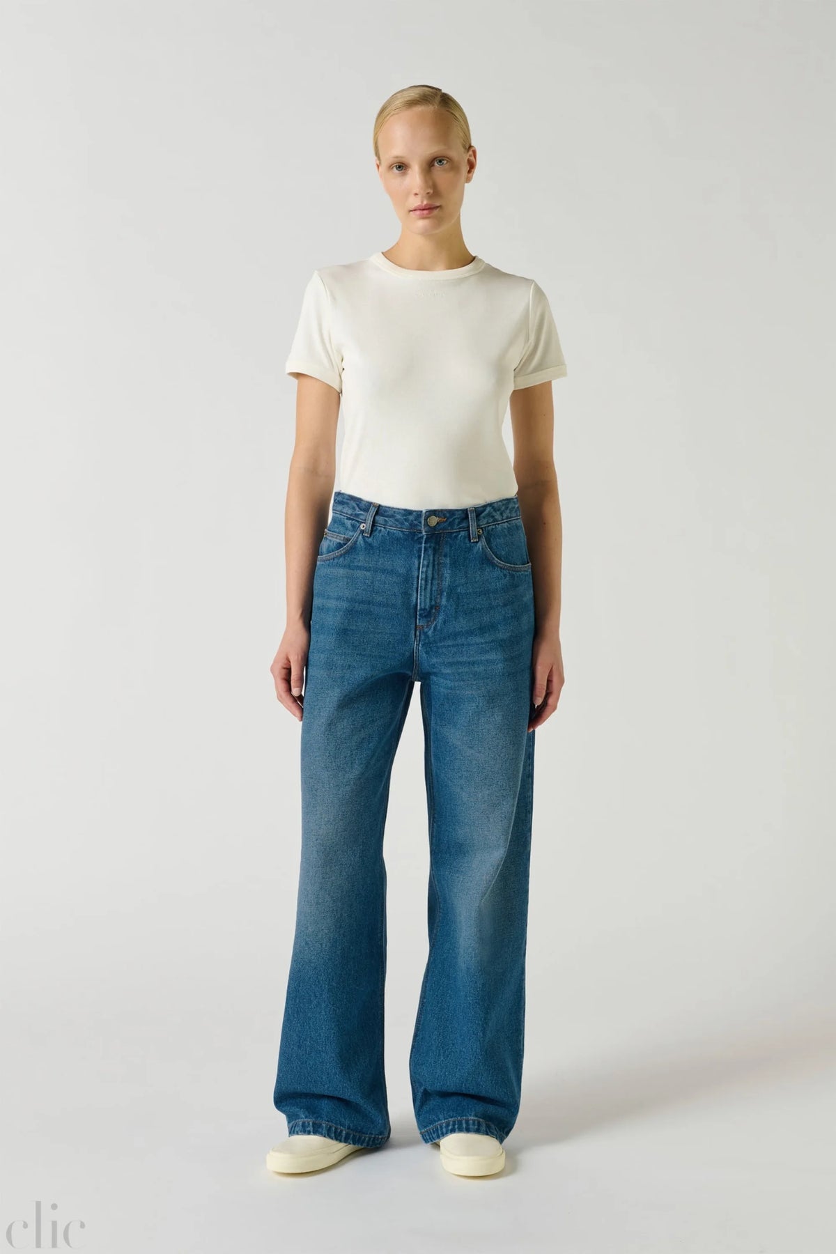 Calvin Jeans in Bleu Delave Denim, from Soeur