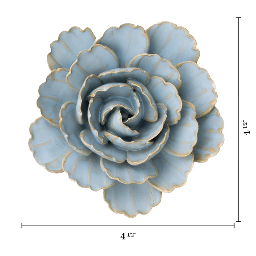 Keiko Peony Flower in Robin's Egg Blue