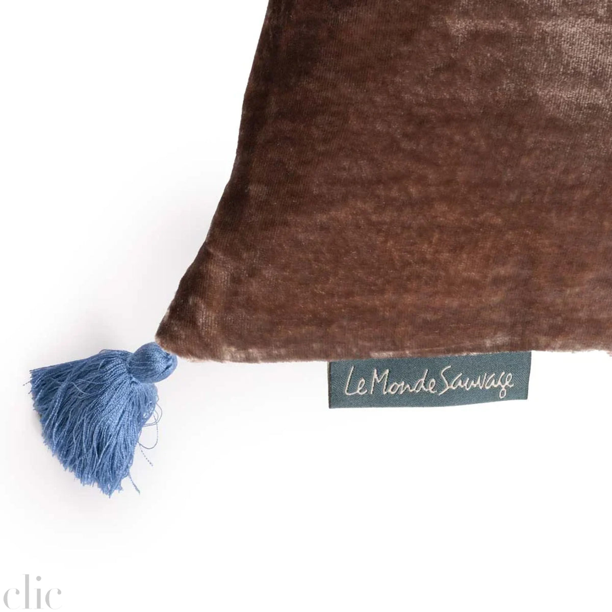 Goa Pompons Cushion in Bran