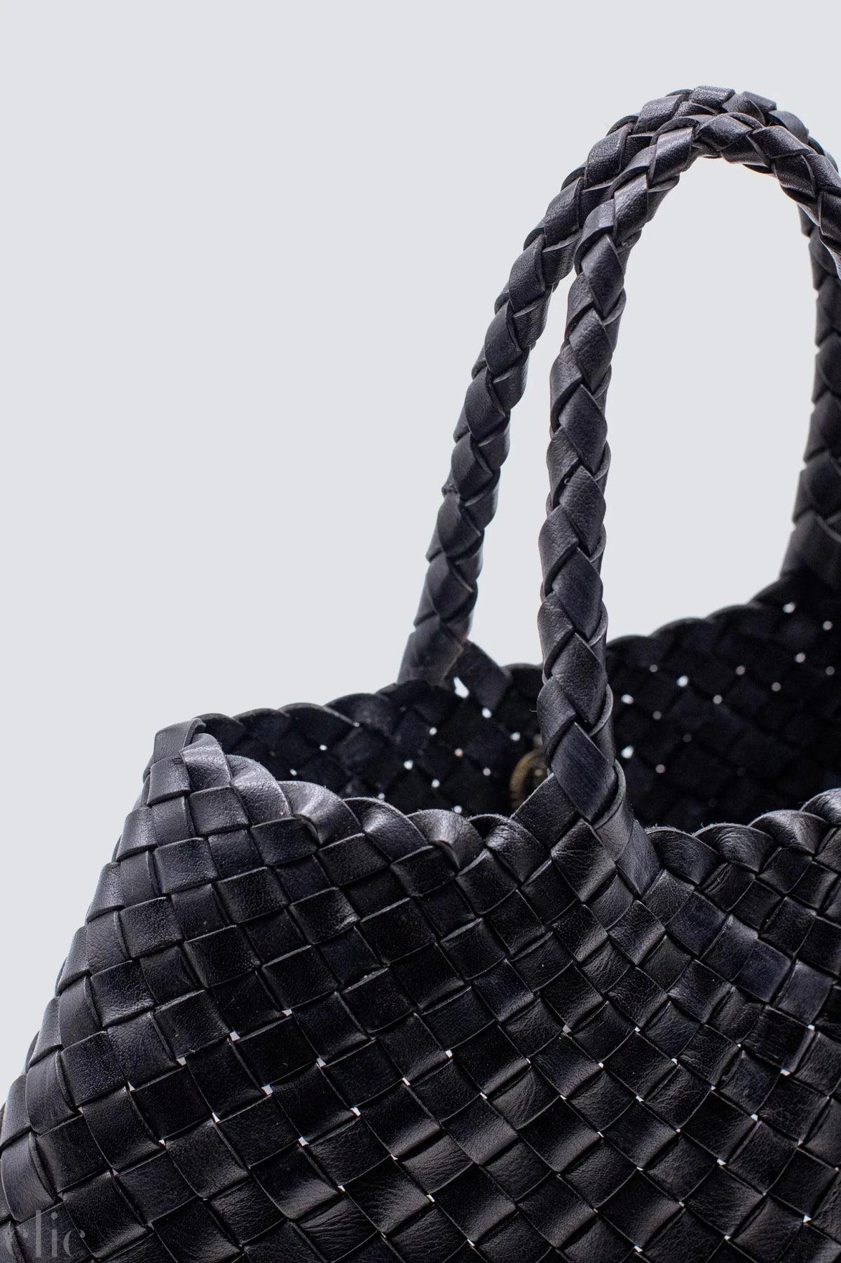 Small Santa Croce Bag in Black, from Dragon Diffusion