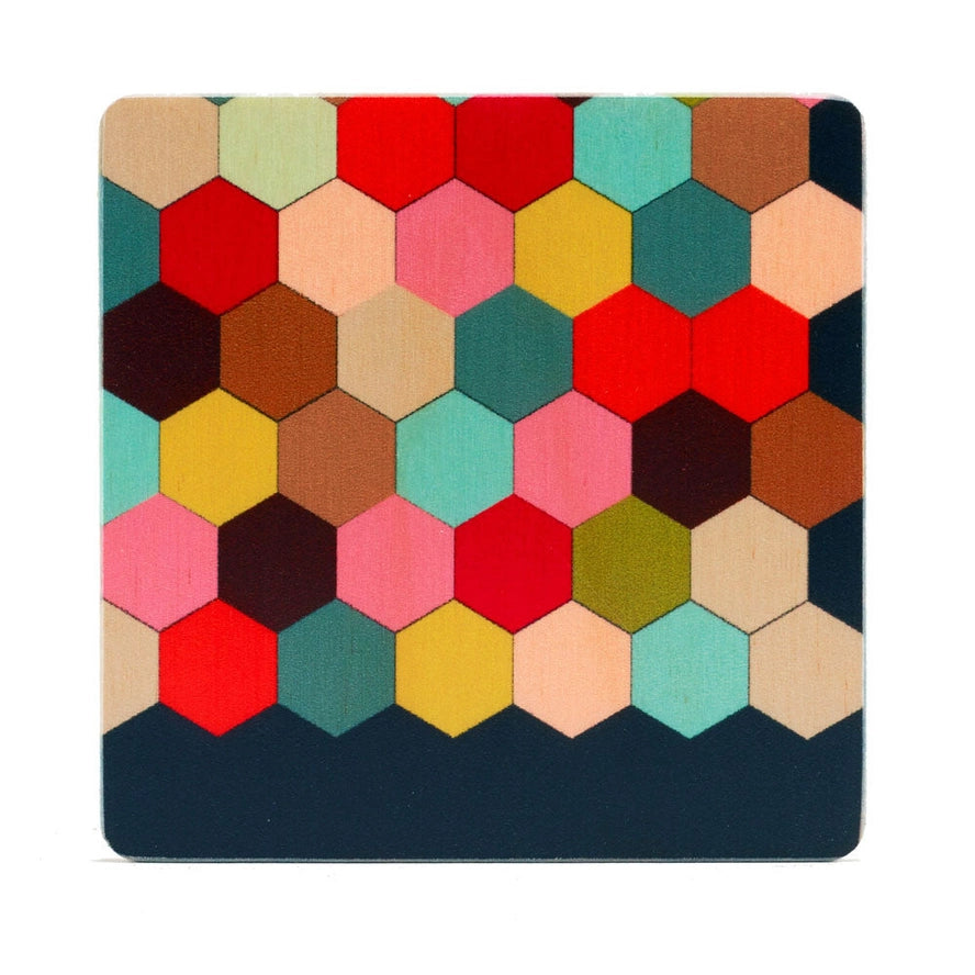 Honeycomb Coasters, from Wolfum