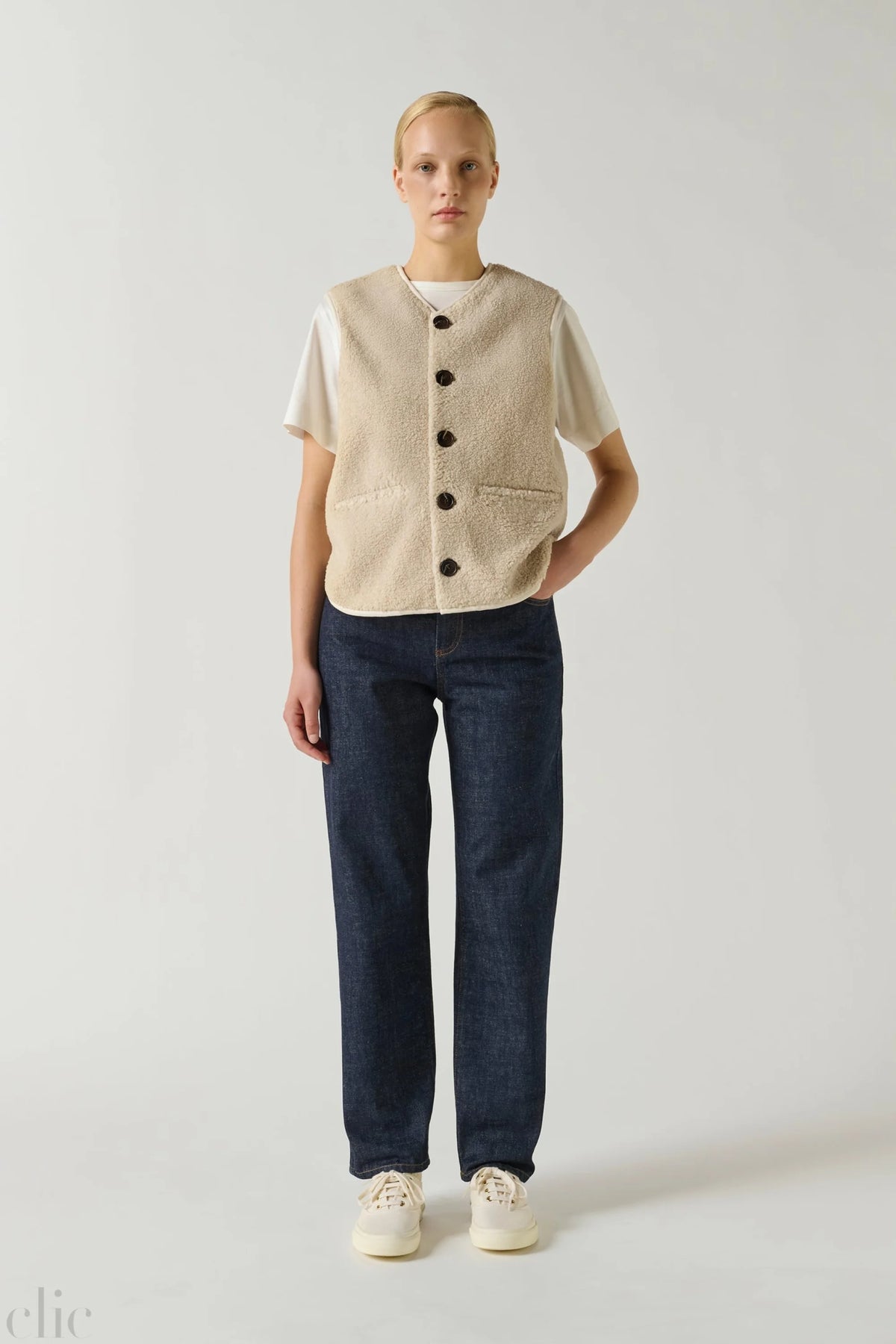 Fusil Jacket in Ecru, from Soeur