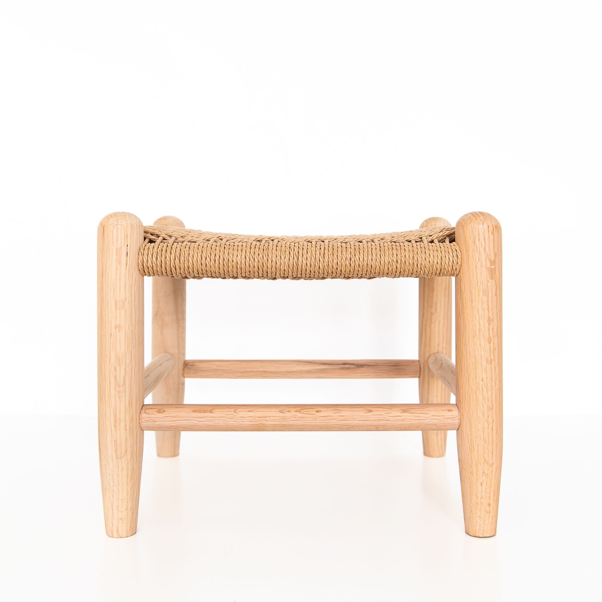 The Danish Cord Footstool in Natural, from Millstream Home