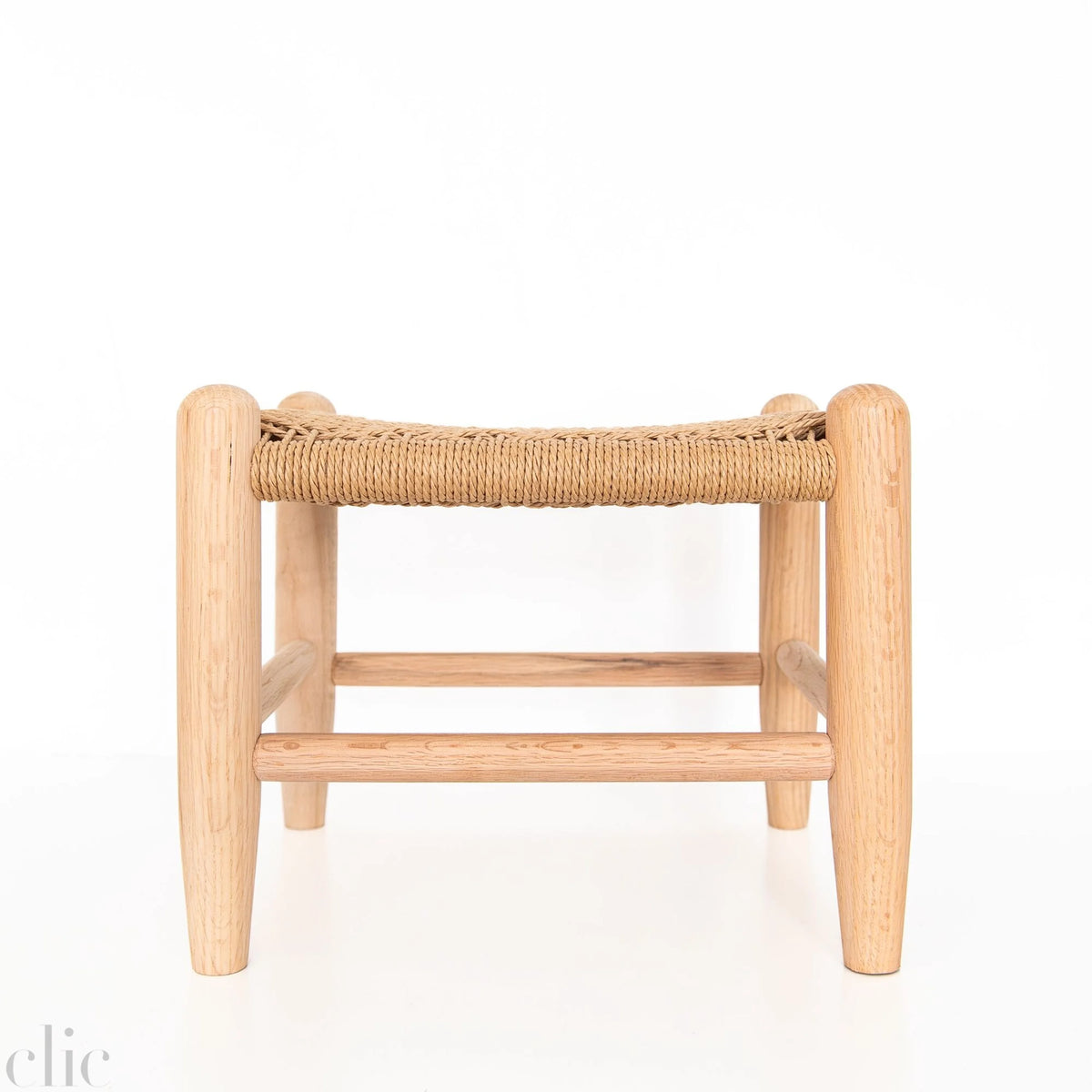 The Danish Cord Footstool in Natural