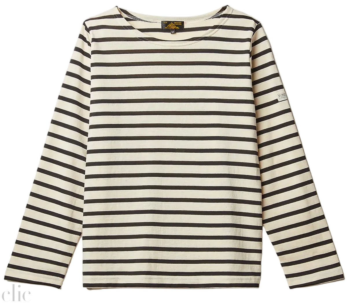 Tilda Mariniere Long Sleeve in Off Black, from Le Mont Saint Michel