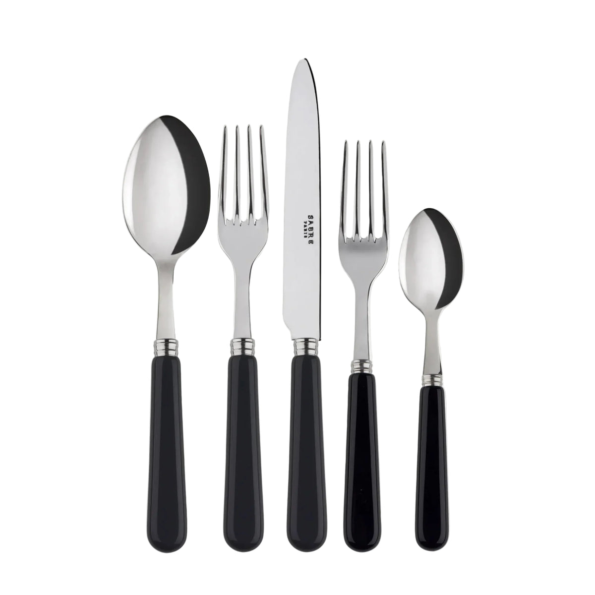 Pop Unis 5 Piece Place Settingin Black, from Sabre