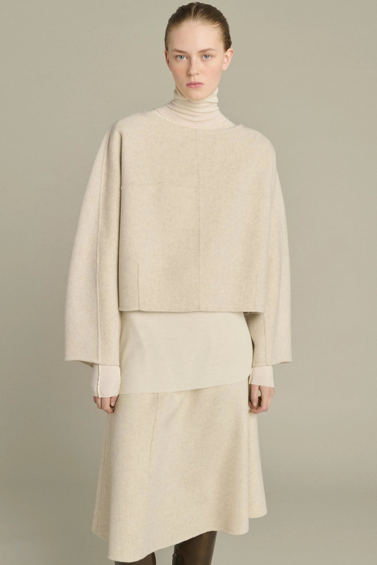 Hora Pullover in Ecru Grey, from Soeur