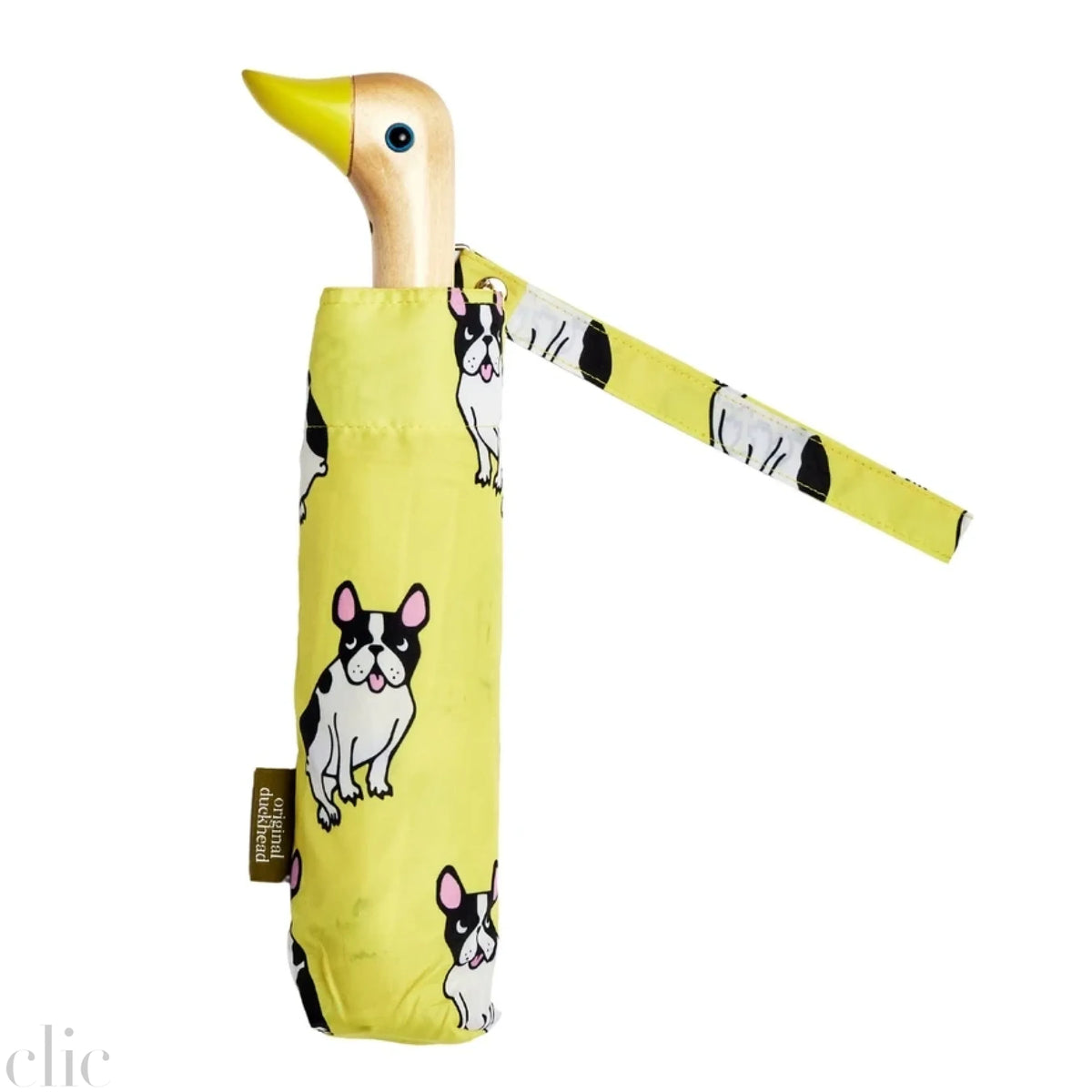 Compact French Bulldog Umbrella in Yellow, from Original Duckhead