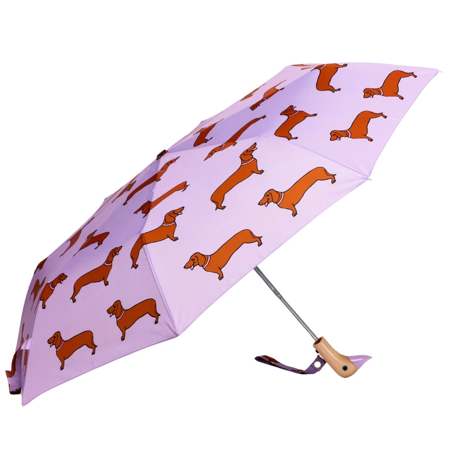 Compact Dachshund Umbrella in Purple, from Origincal Duckhead