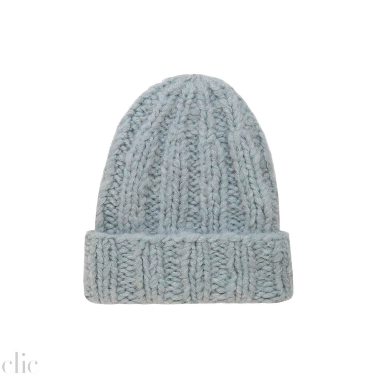 Cashmere Knitted Hat in Aqua, from Karakoram Accessories