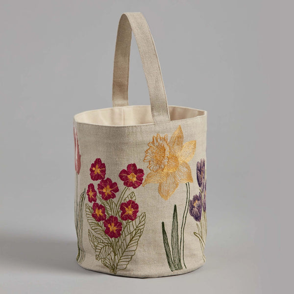 Blooms Linen Bucket, from Coral & Tusk
