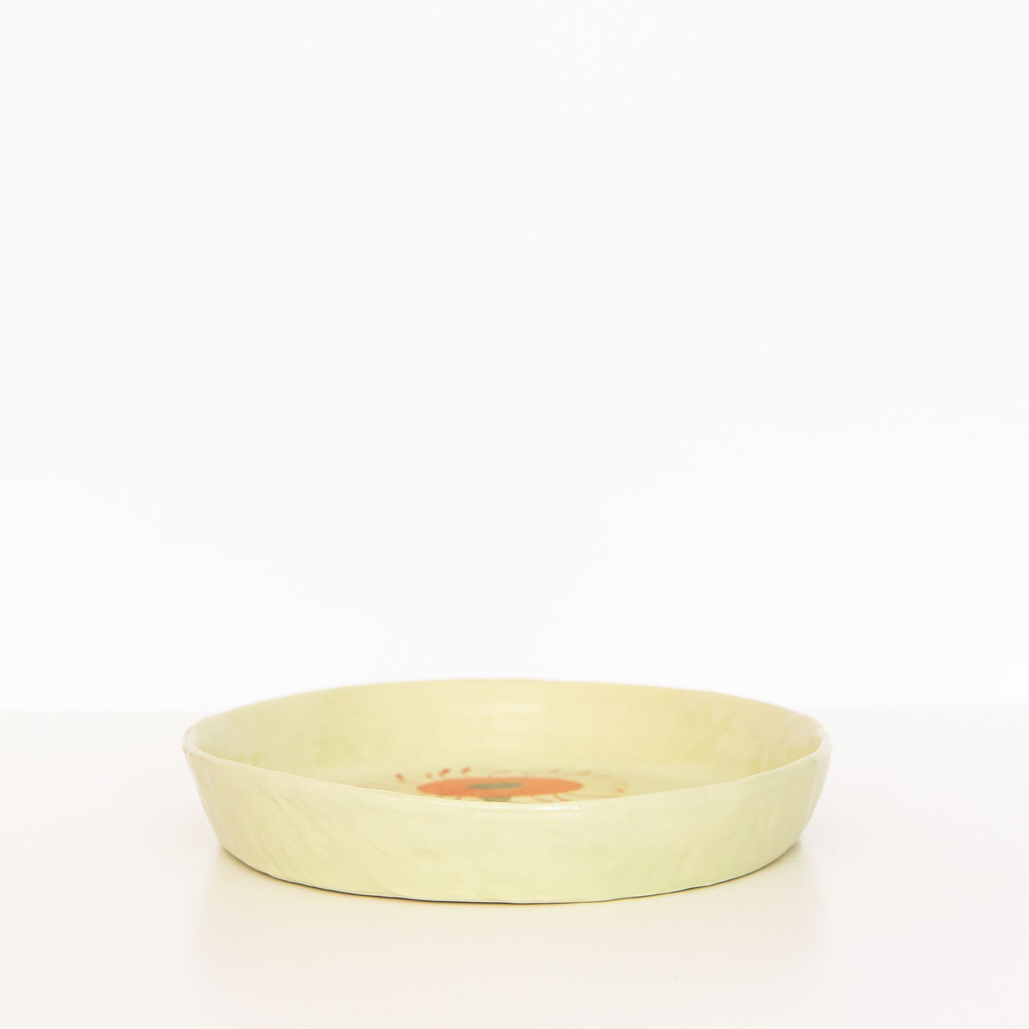 XL Oval Flower Platter in Green, from Gemma Orkin Ceramics