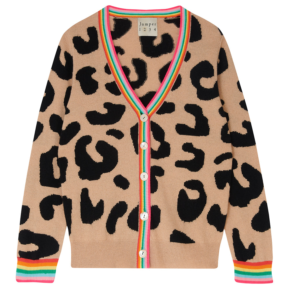 Rainbow Leopard Cardigan from Jumper 1234 Clic