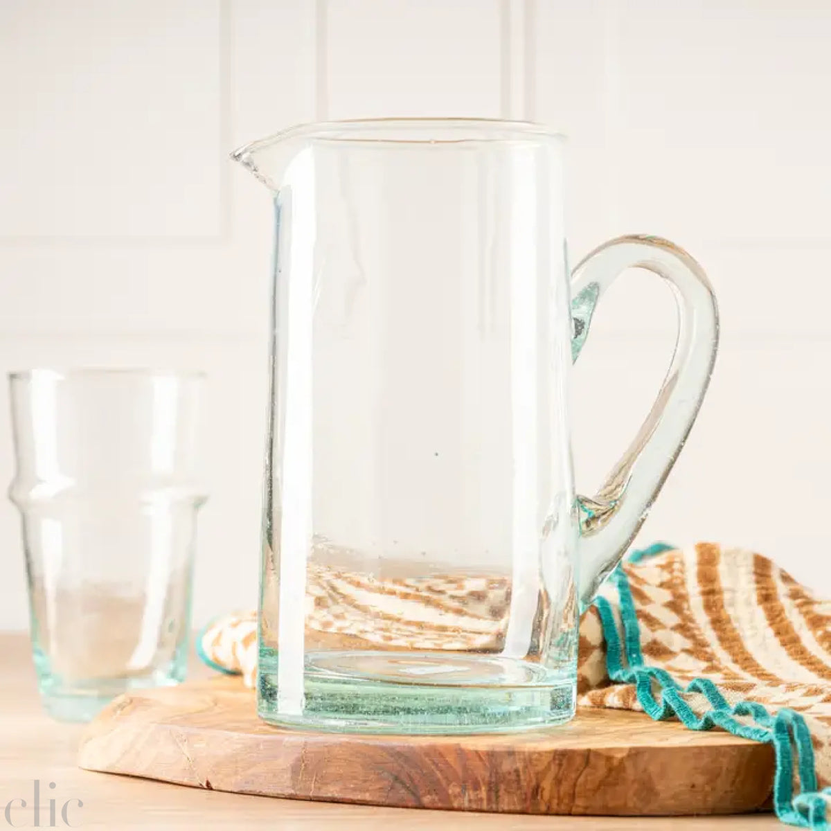 Moroccan Cone Jug in Clear