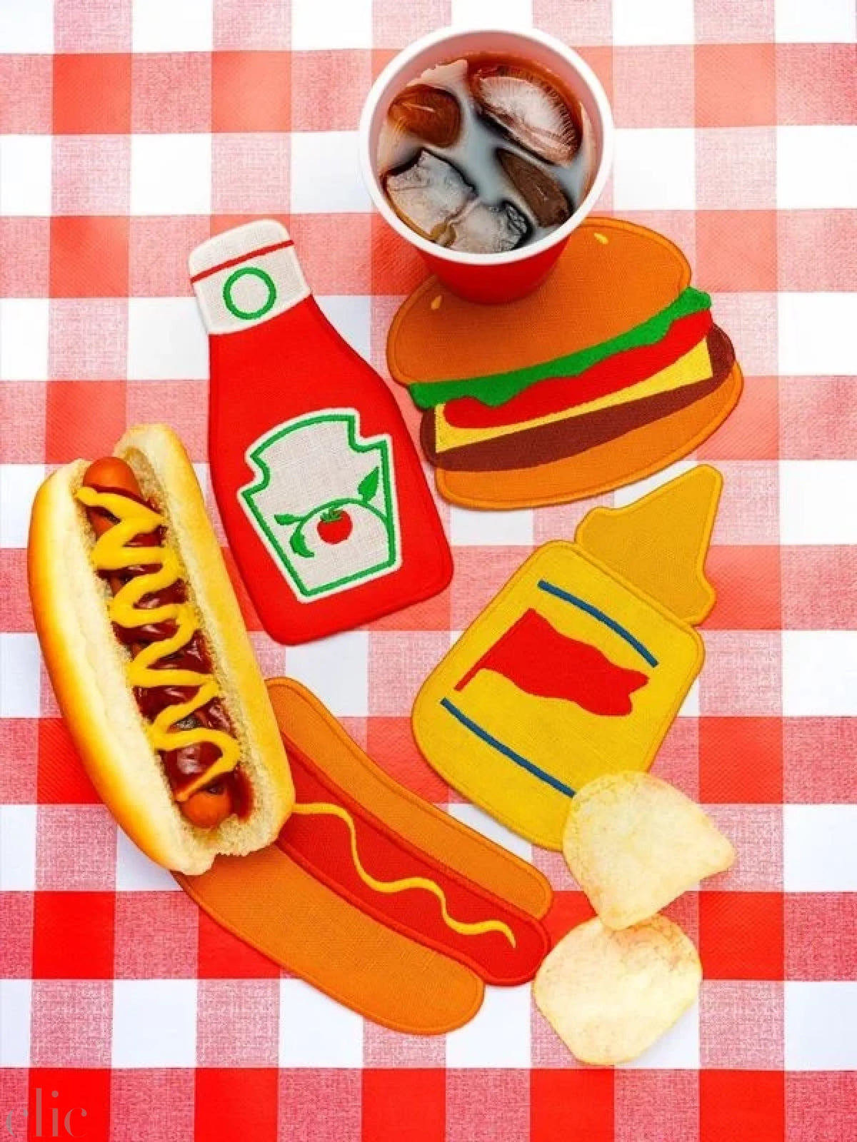 Set of 4 BBQ Napkins