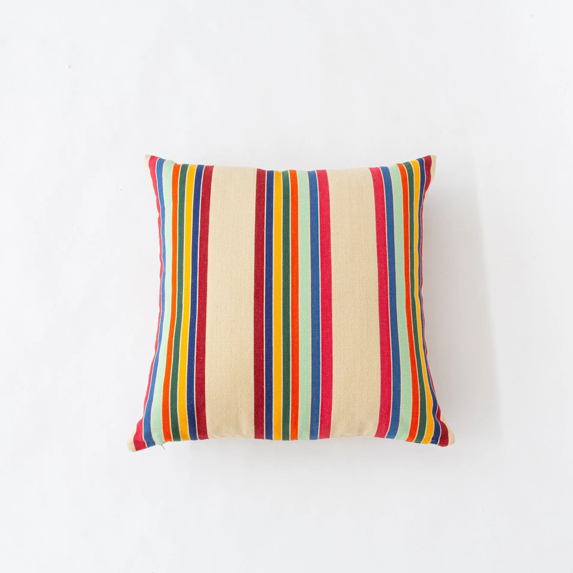 Pillow in Cranberry Stripe 20" x 20", from Garza Marfa