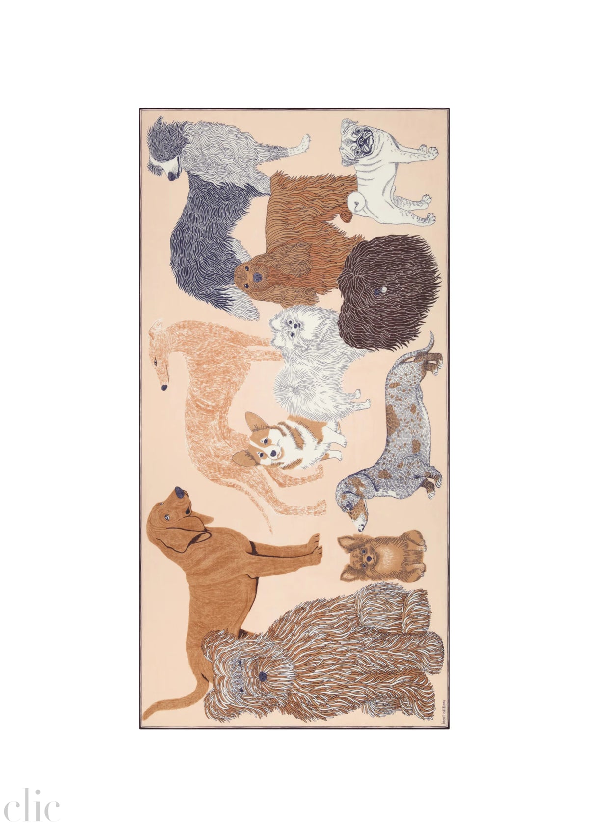 Toutou Scarf in Nude, from Inoui Editions