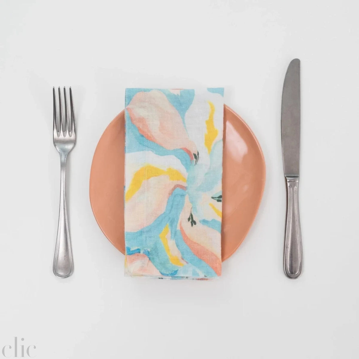 Pastel Iris Linen Napkins Set of 2, from Linen Tales