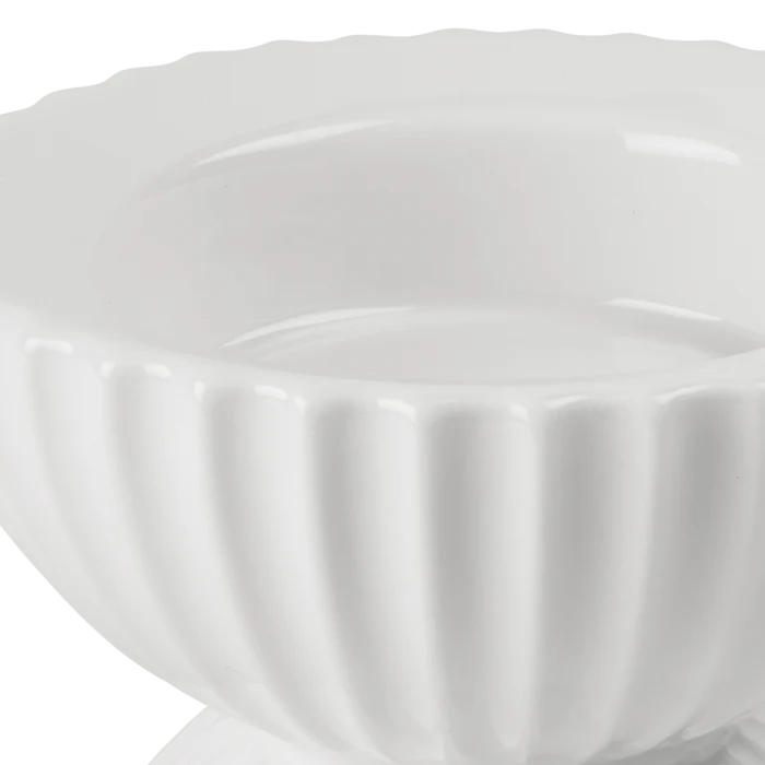 Small Tura Candleholder in White, from Lyngby Porcelaen