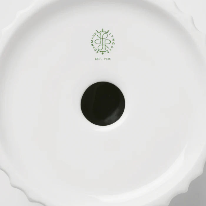 Small Tura Candleholder in White, from Lyngby Porcelaen