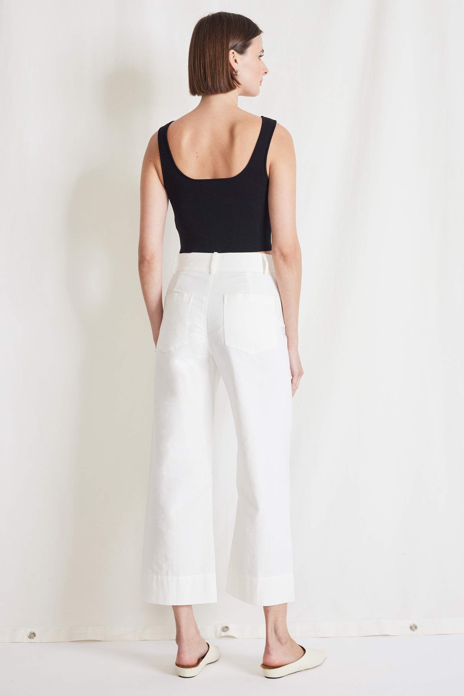Classic Merida Pant in Cream, Apiece Apart
