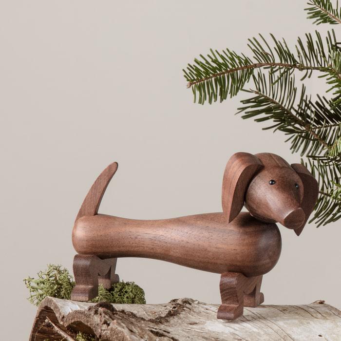 Dog in Walnut, from Kay Bojesen