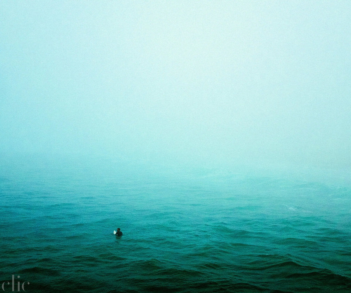 Surfer in Fog by Josh Soskin
