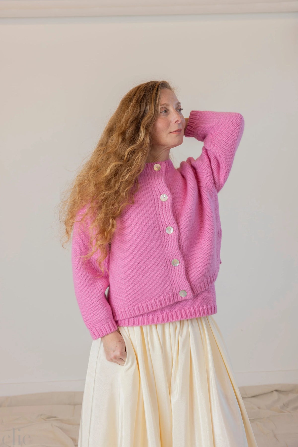 Sheba Cardigan in Dollhouse, from Nikki Chasin