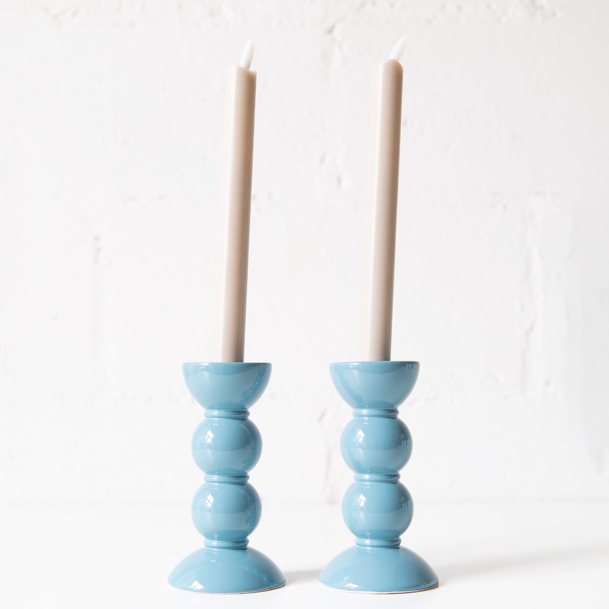 Set of 2 LED Candles in Cappuccino, from Addison Ross