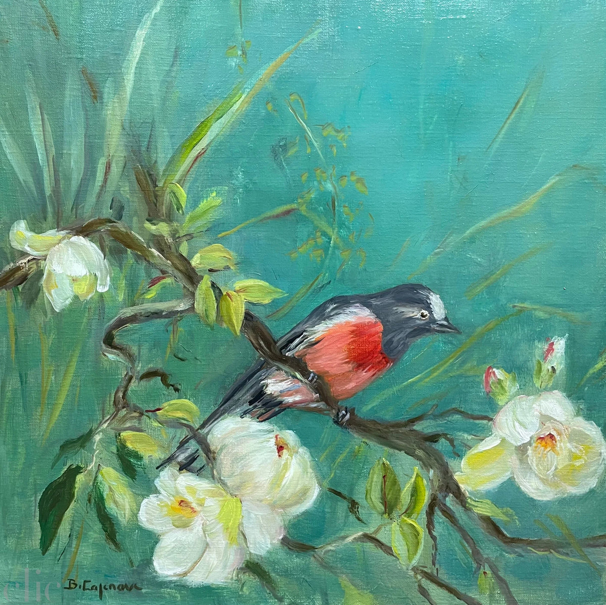 Oiseau Rose Wallpaper, from Alfonz