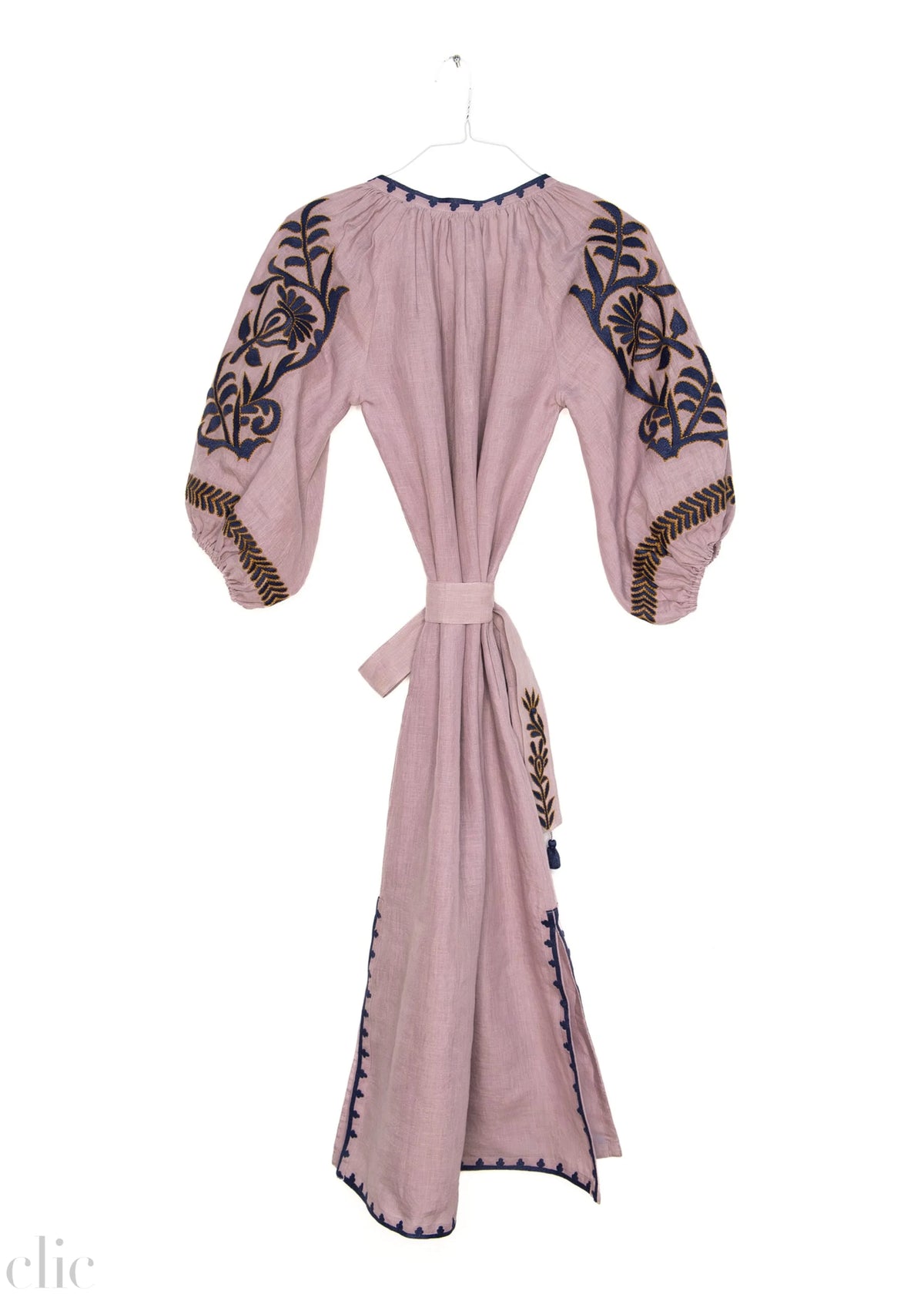 Vita Fleur Puff Veronica Dress in Ash Purple, from Benaras by Citrus