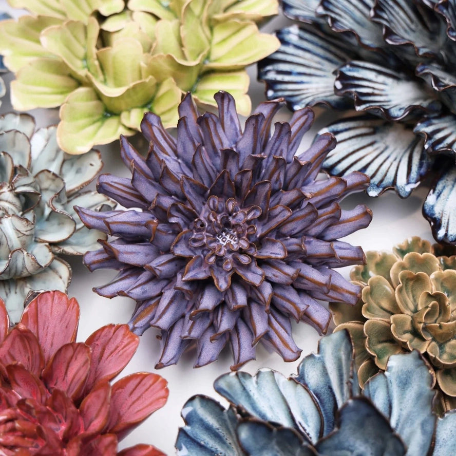 Fleur De Lis Mum in Violet Blue, from Chive