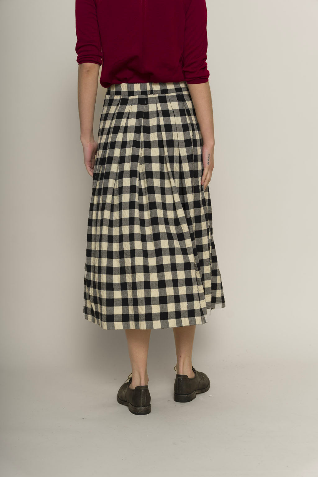 Skirt Jules in Black & White Check, from Hannoh Wessel