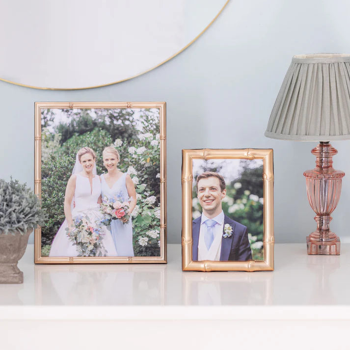 Bamboo Frame in Mat Gold, from Addison Ross