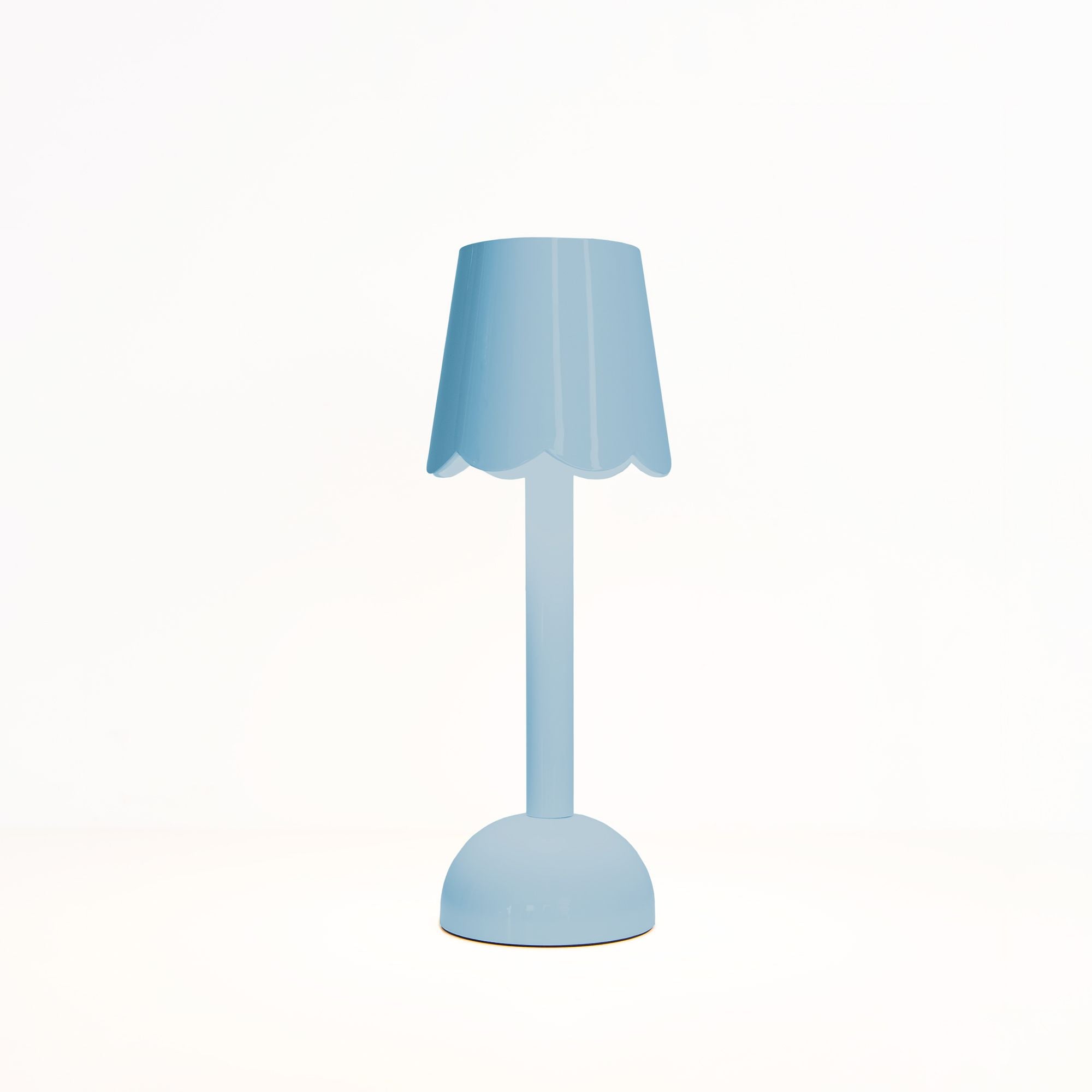 Scallop LED Lamp in Periwinkle