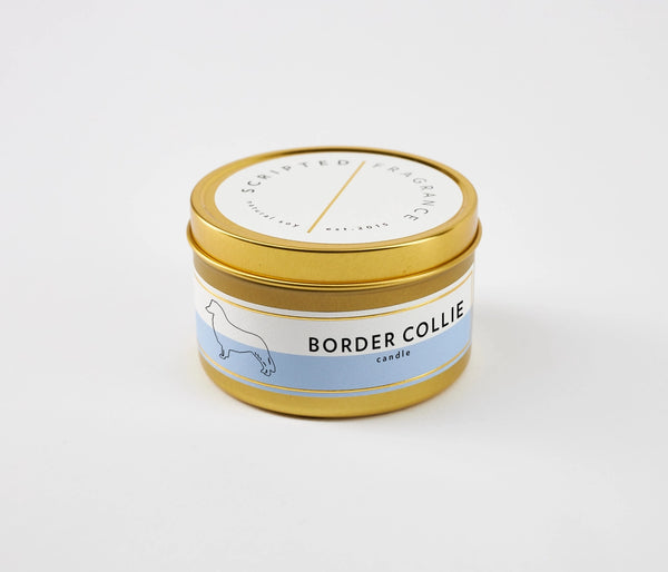Border Collie Dog Breed Soy Candle, from  Scripted Fragrance