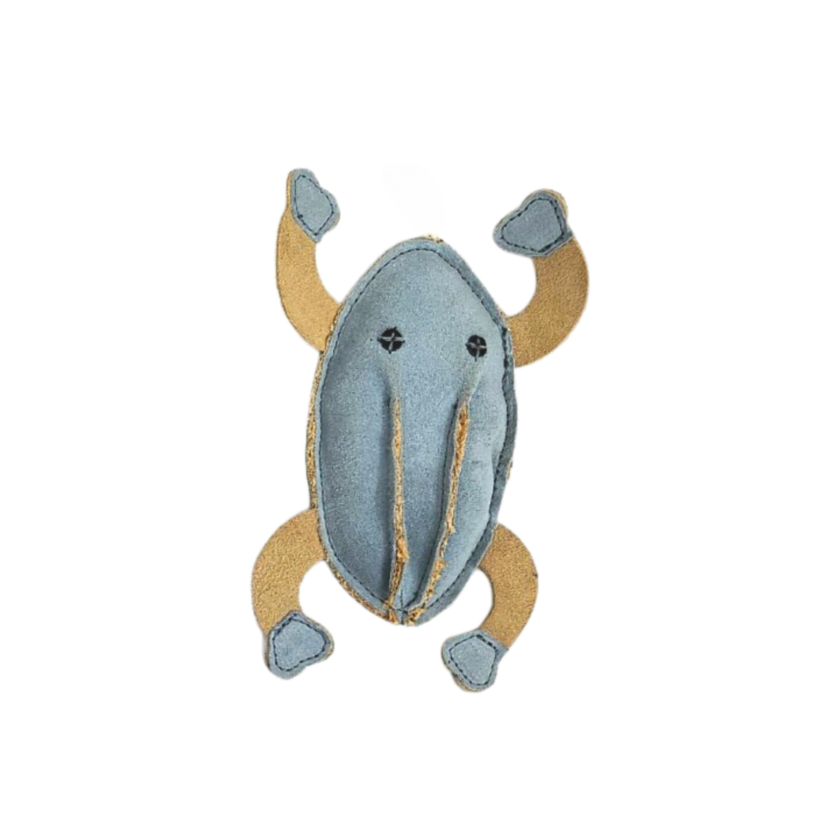 Frank the Frog Dog Toy in Chambray Blue, from Georgie Paws