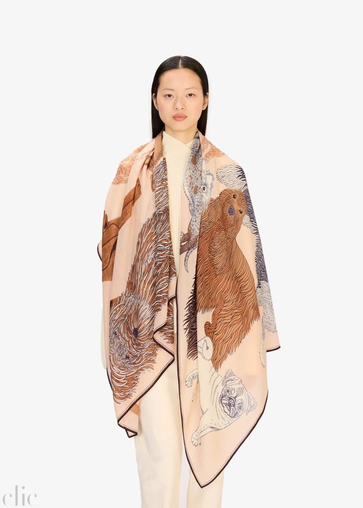 Toutou Scarf in Nude, from Inoui Editions