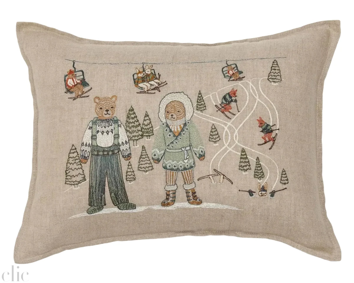 Ski Slope Pillow, from Coral & Tusk