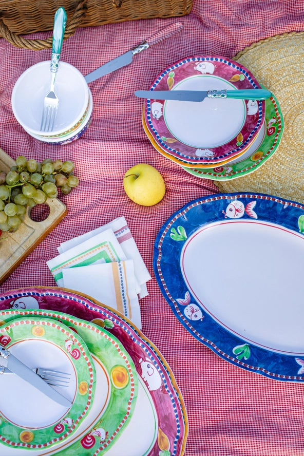 Porco Oval Platter, from Vietri