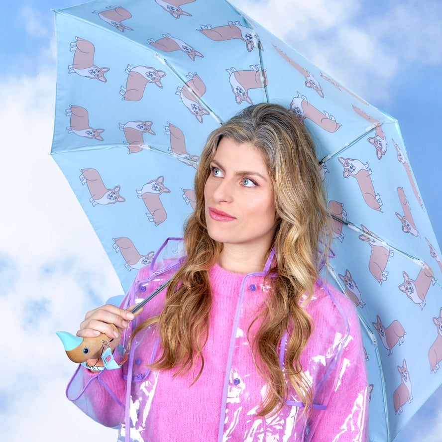 Compact Corgi Umbrella in Mint, from Original Duckhead