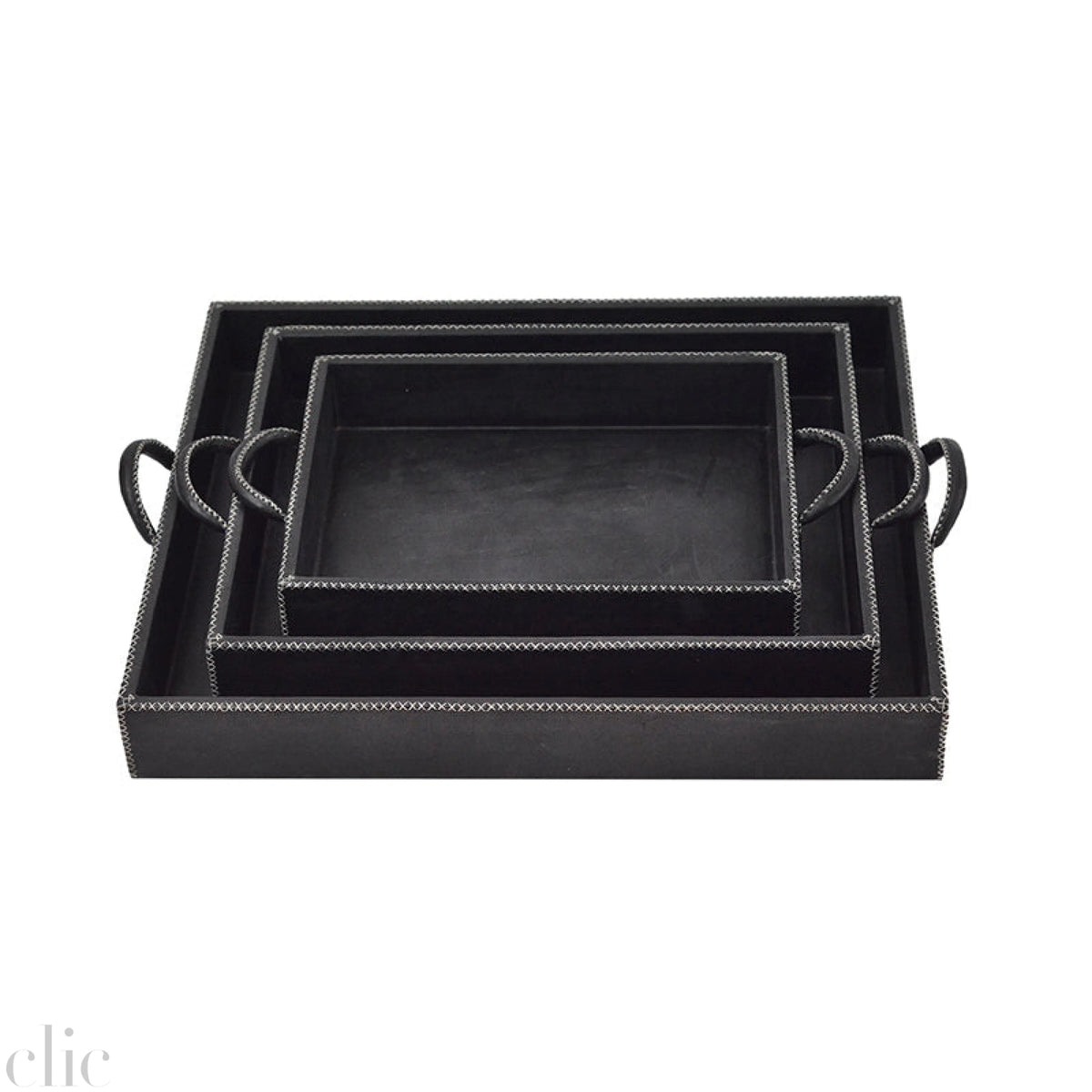 Rectangular Handle Tray in Black