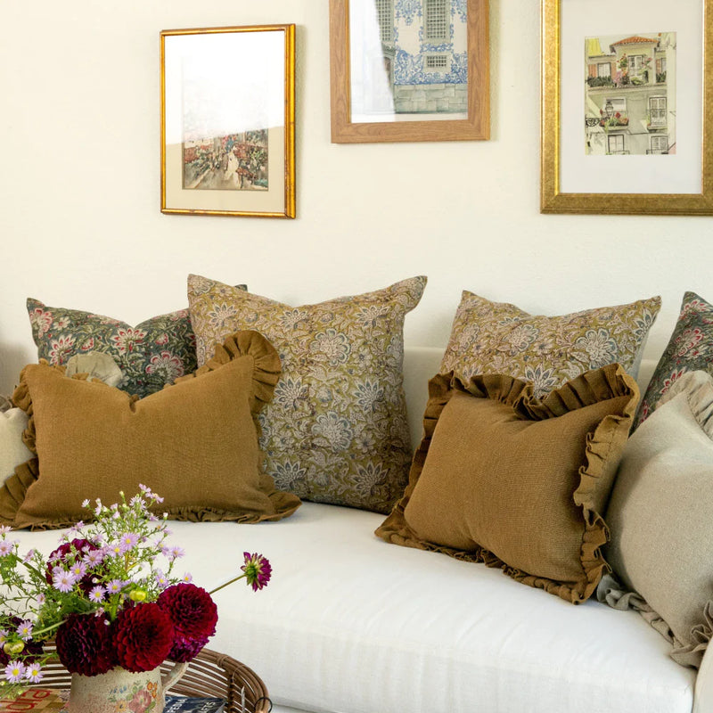 Kundan Linen Pillow, from Filling Spaces
