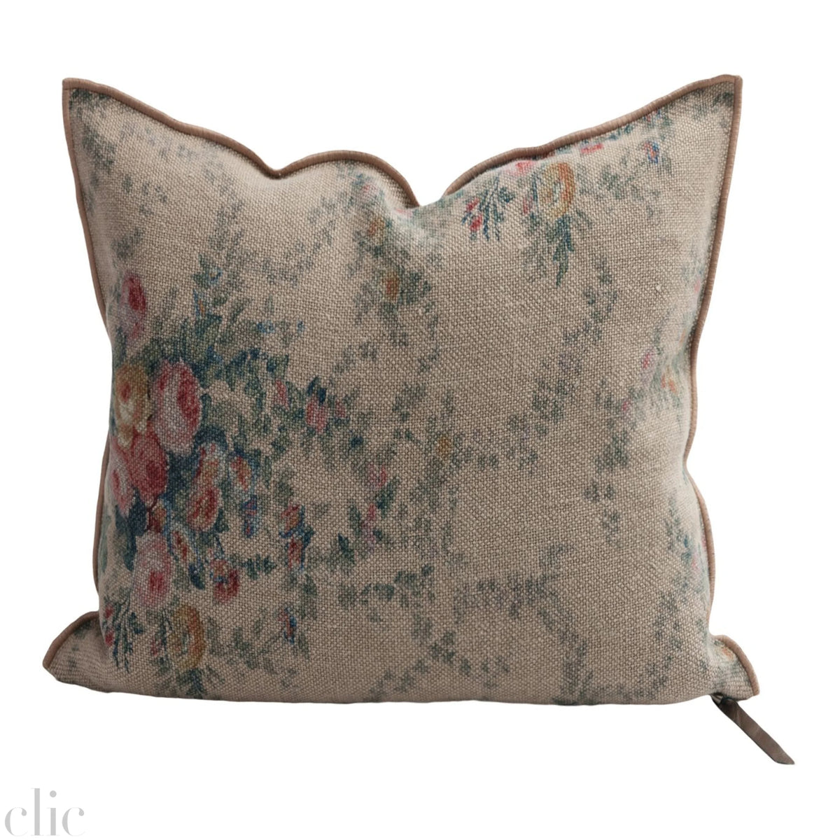 Wabi Sabi Pompadour Nude Pillow 26x26, from Maison de Vacances