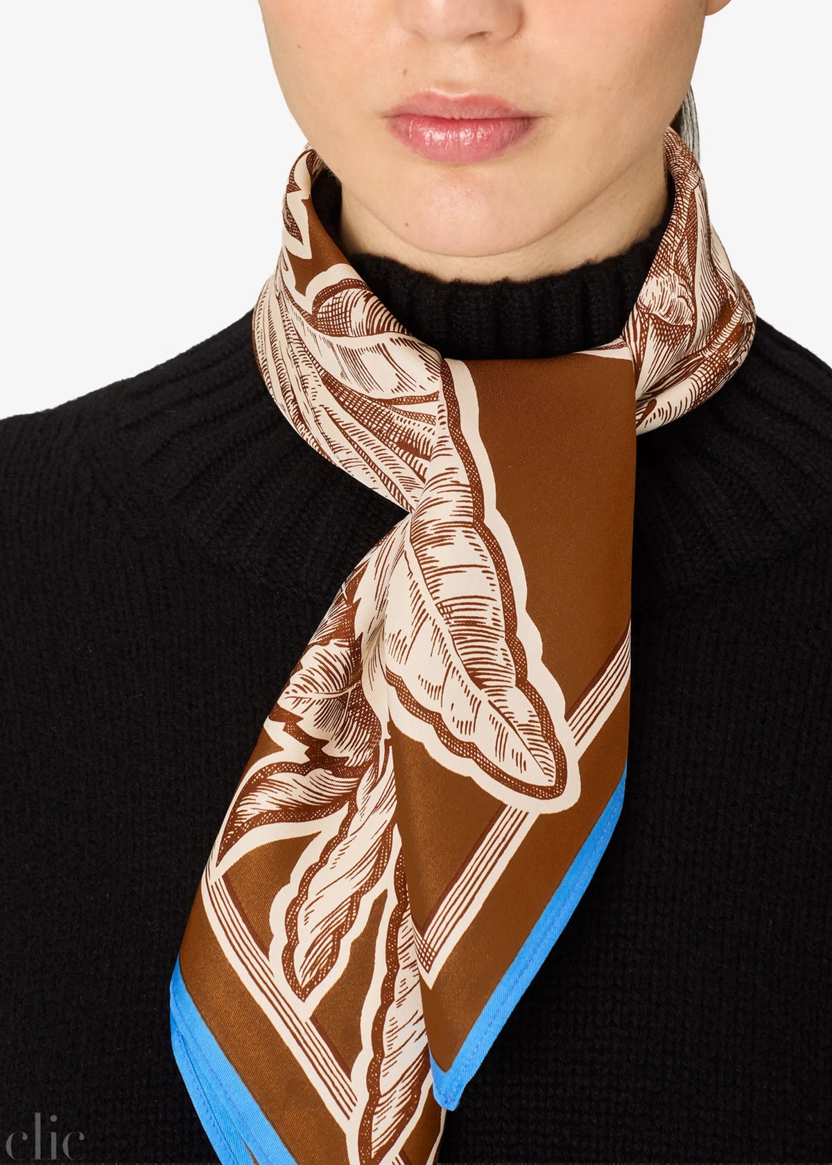 Bangalor Square Scarf in Caramel, from Inoui Editions